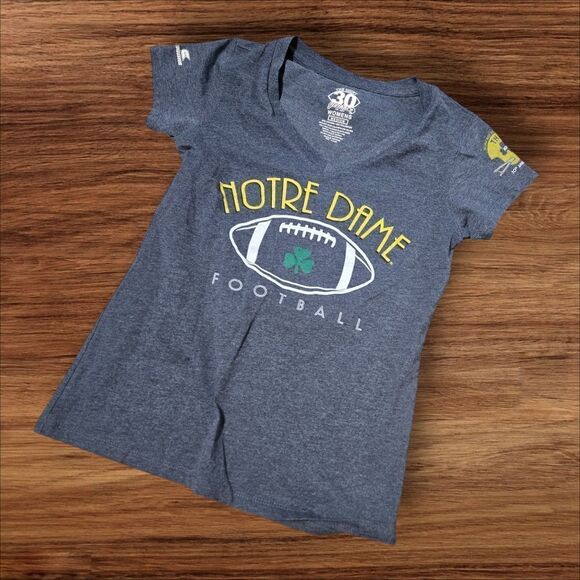 The Shirt Notre Dame 30th Anniversay Gray College Tee Shirt - Picture 4 of 6